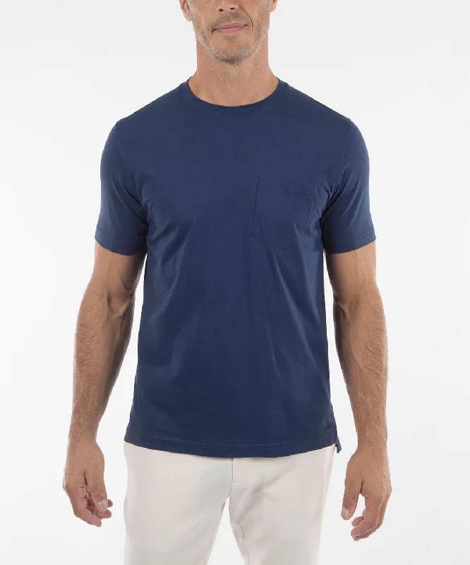 Ultra-Light Peruvian Cotton Short-Sleeve Crew Neck Tee