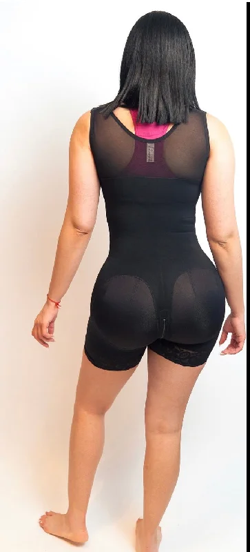 Full Body Waist Trainer Zip down - MidThigh length